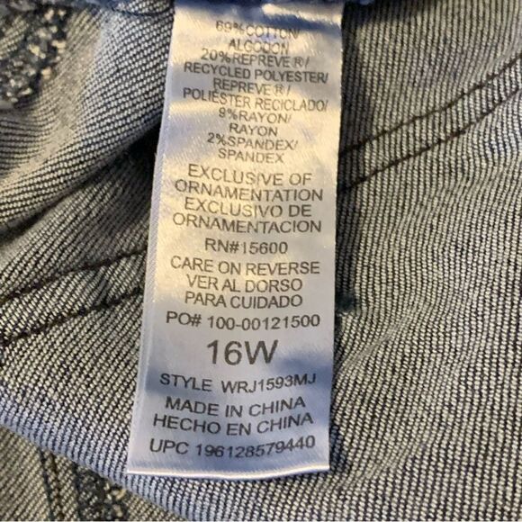 Democracy Ab Solution Denim Jeans Skinny Stretch Sz 16 Gorgeous - Picture 4 of 4